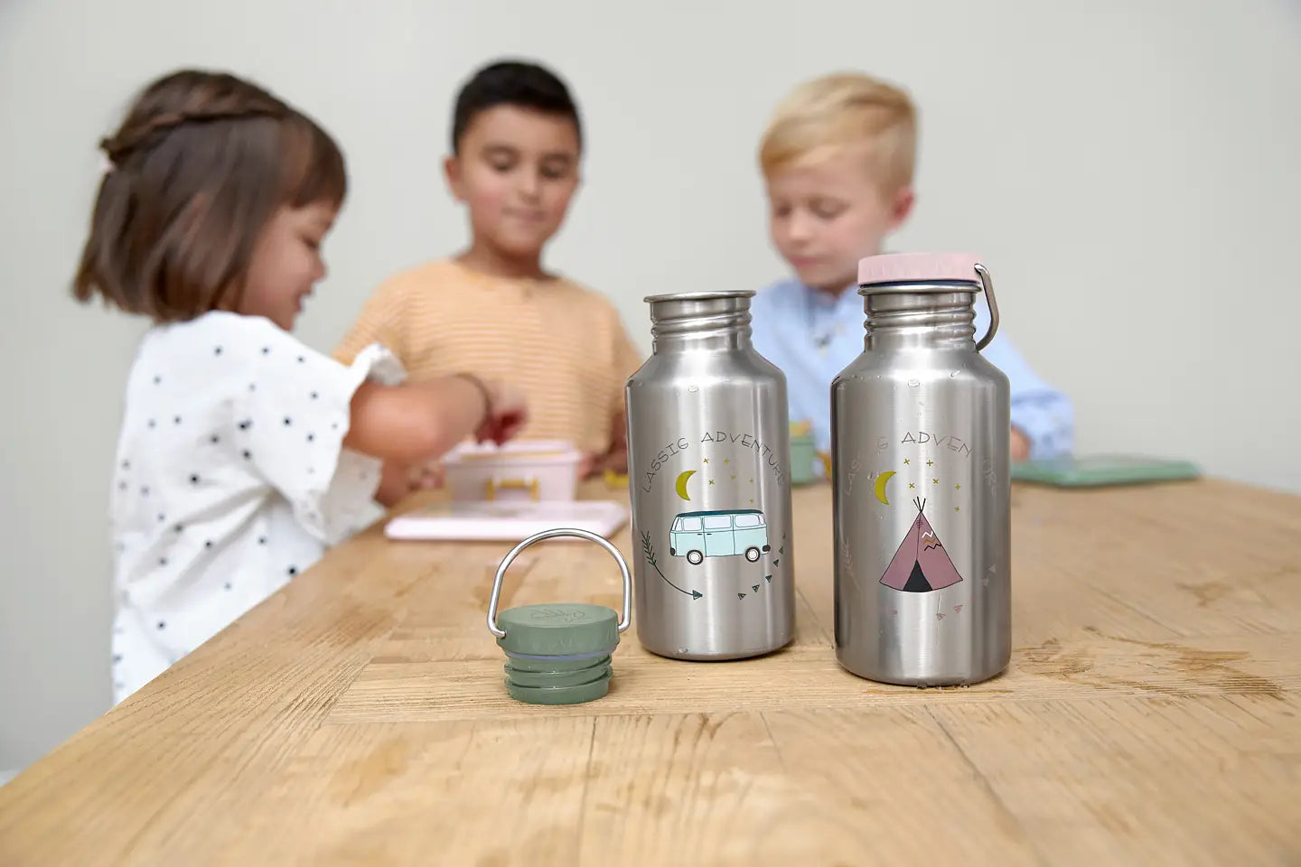 Vattenflaska rostfritt stål, adventure tipi