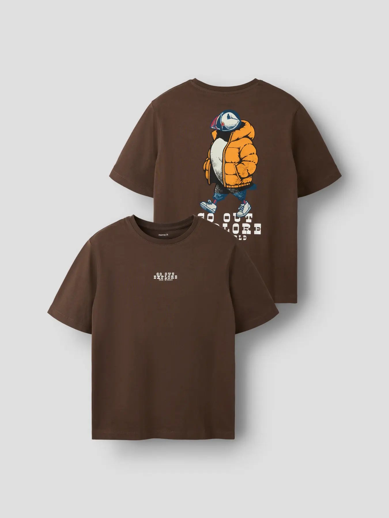 T-shirt Logan, brun