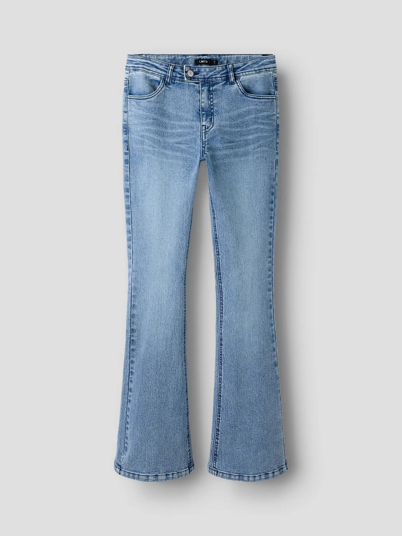 Jeans med hjärtan på bakfickorna, low waist, Bootcut