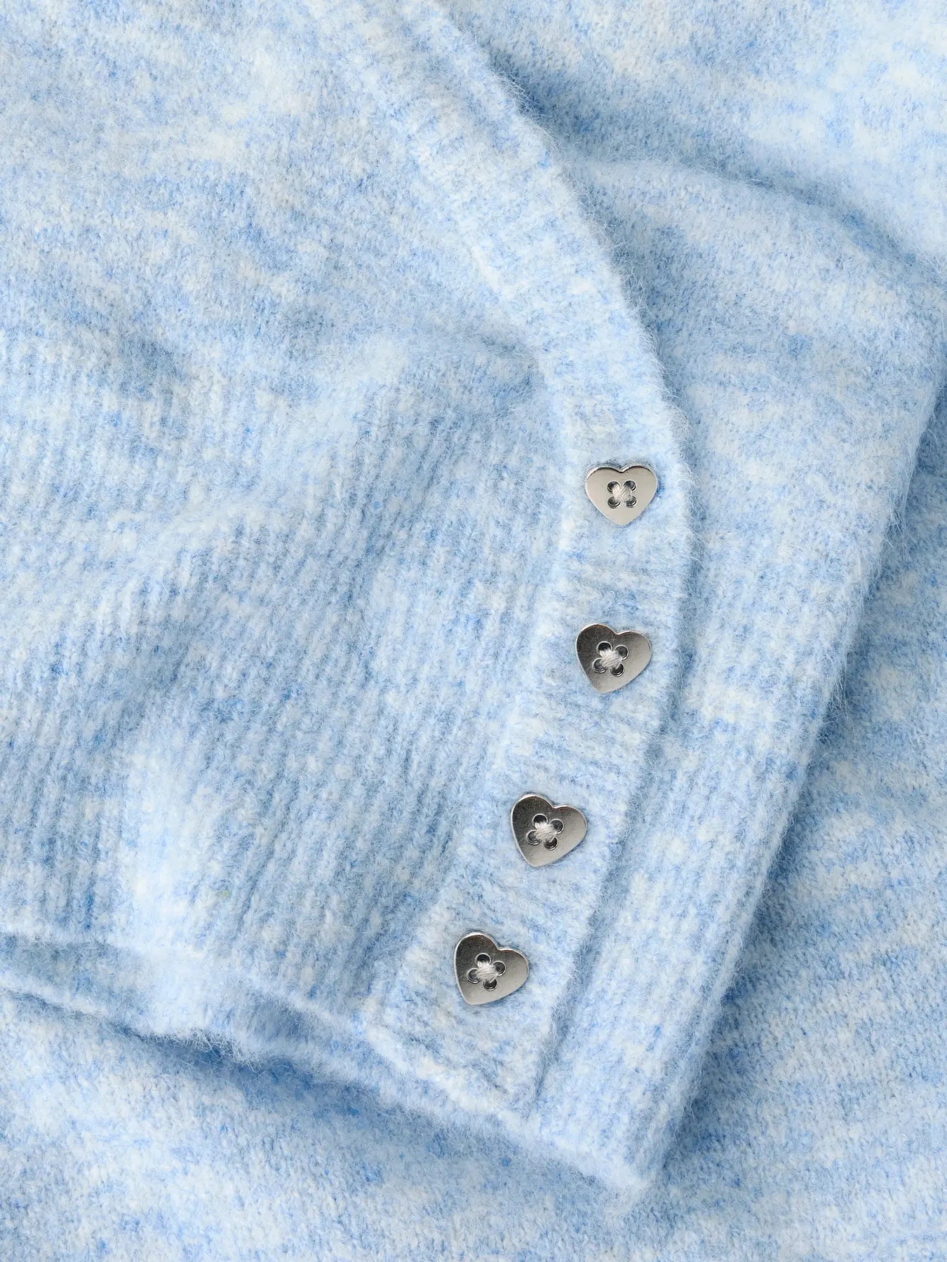 Ljusblå omlottkofta