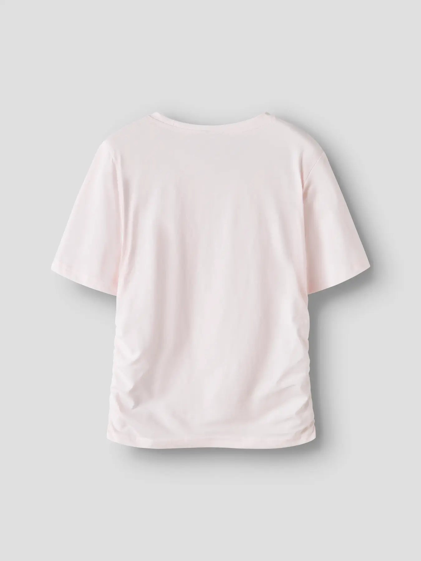 Topp med rynk i sidorna slim fit, ljusrosa