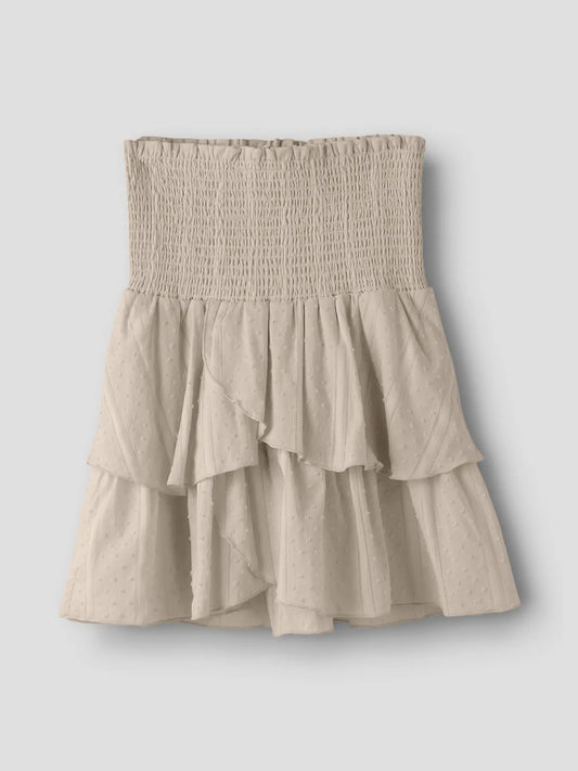 Kort kjol Bibby, beige