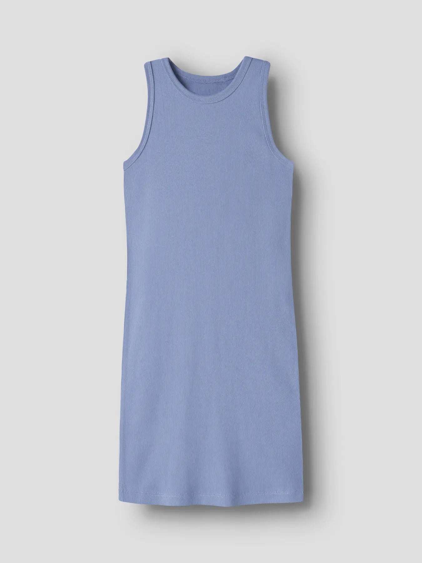 Blå ribbad klänning Nakal