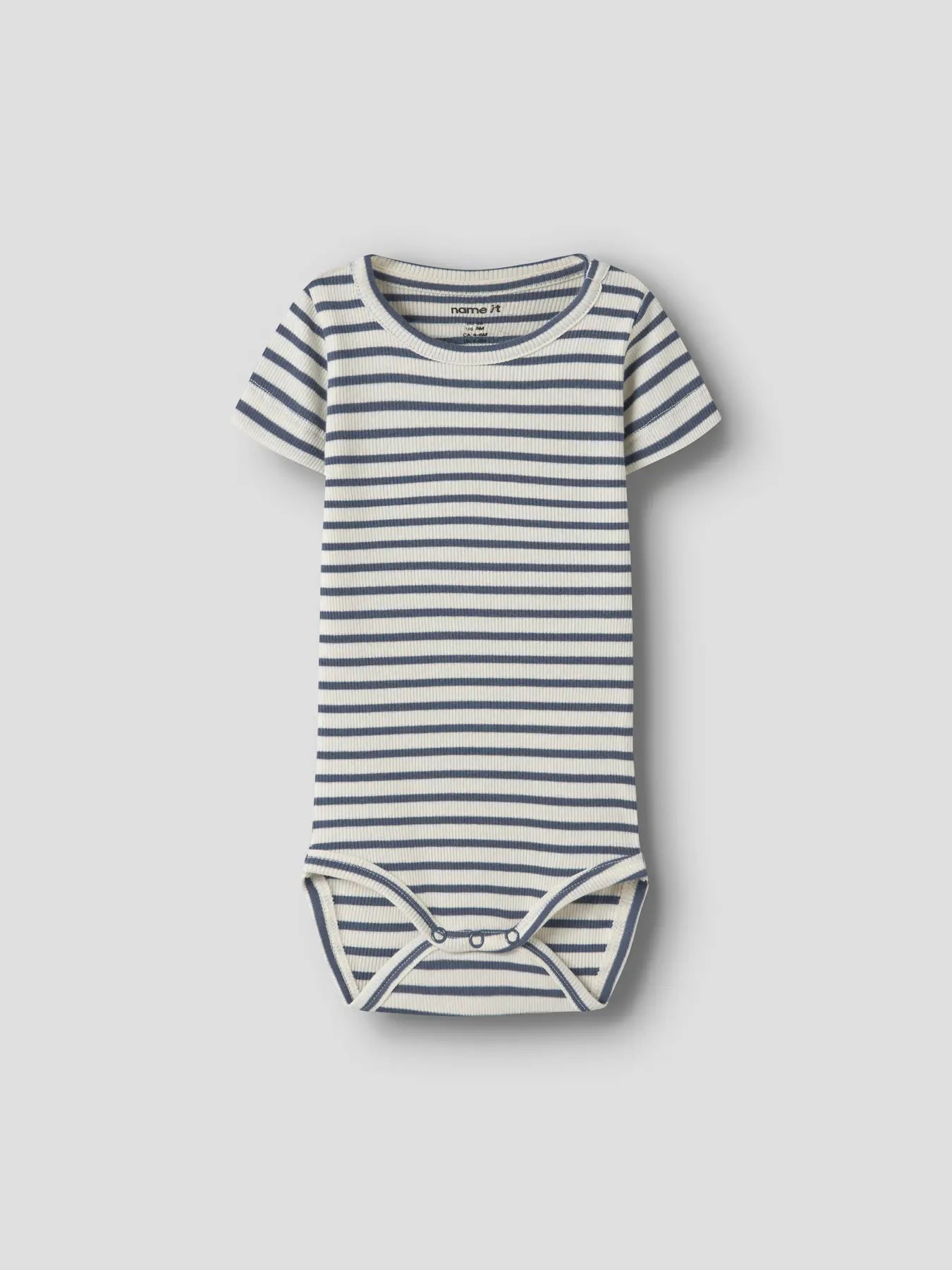 Kortärmad body Bani, Vit/blå