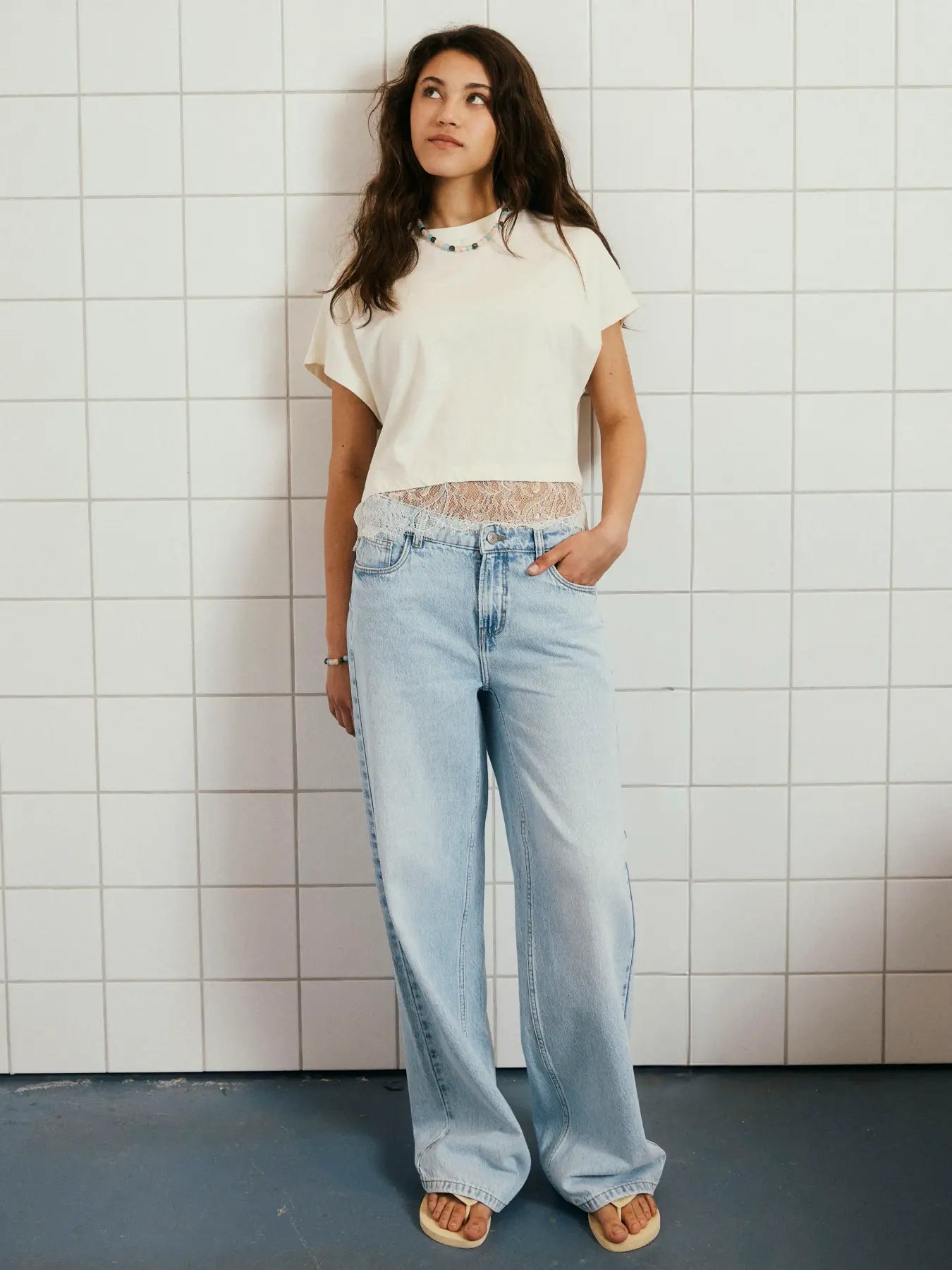 Jeans Birm, low waist, wide