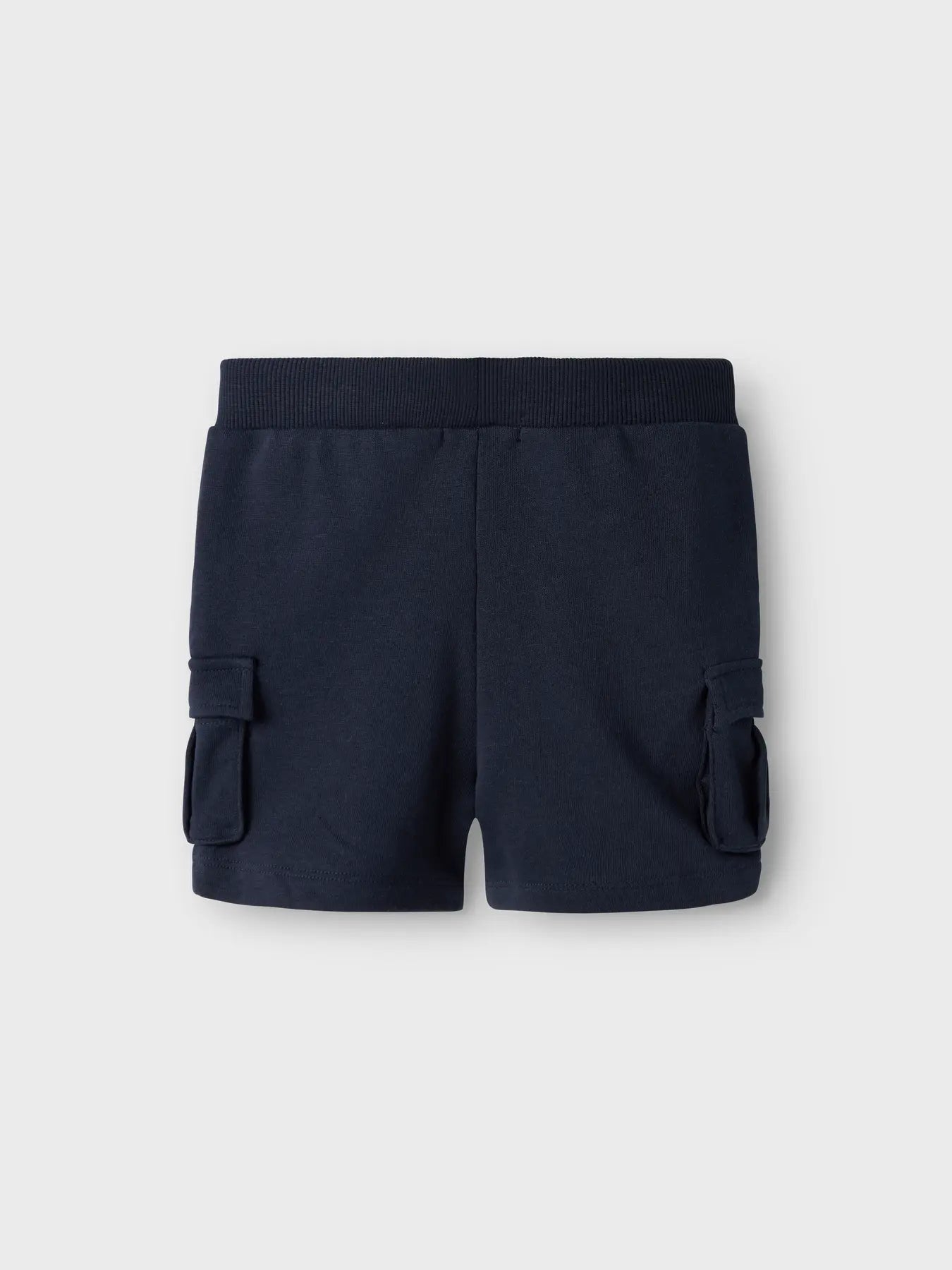 Shorts med benfickor blå