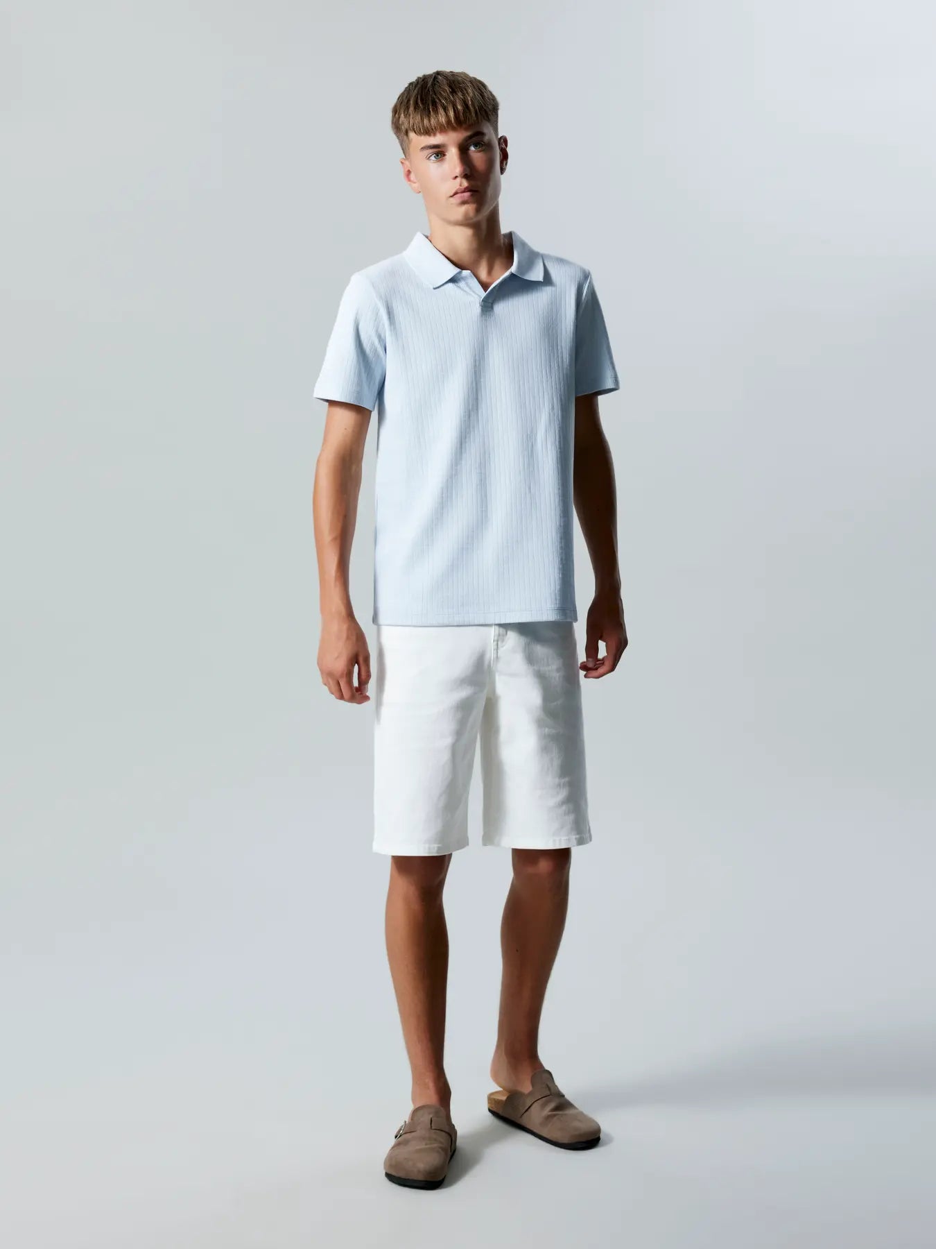 Pikétröja ljusblå