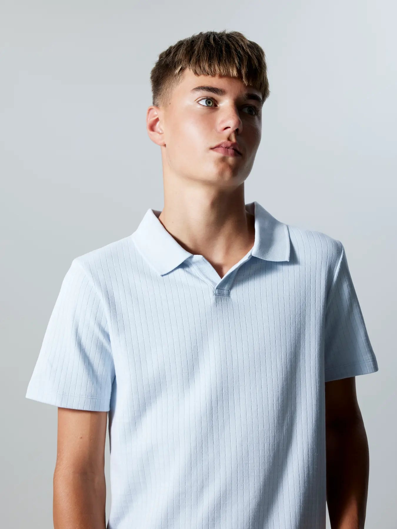 Pikétröja ljusblå