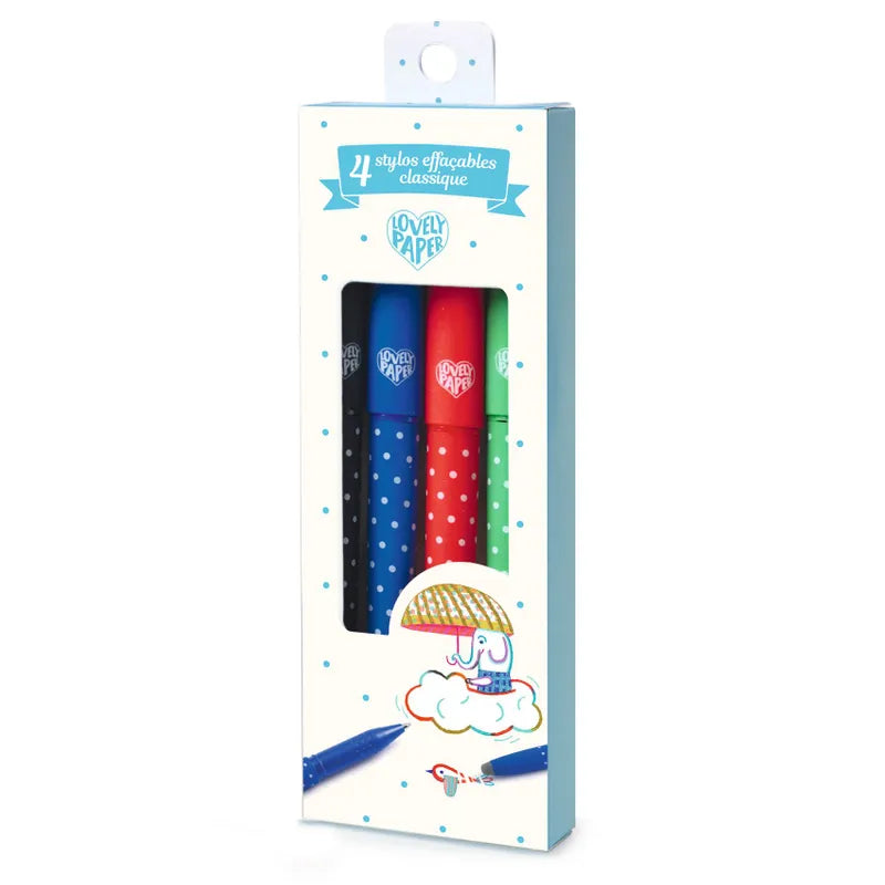 Suddbara pennor 4-pack klassiska färger