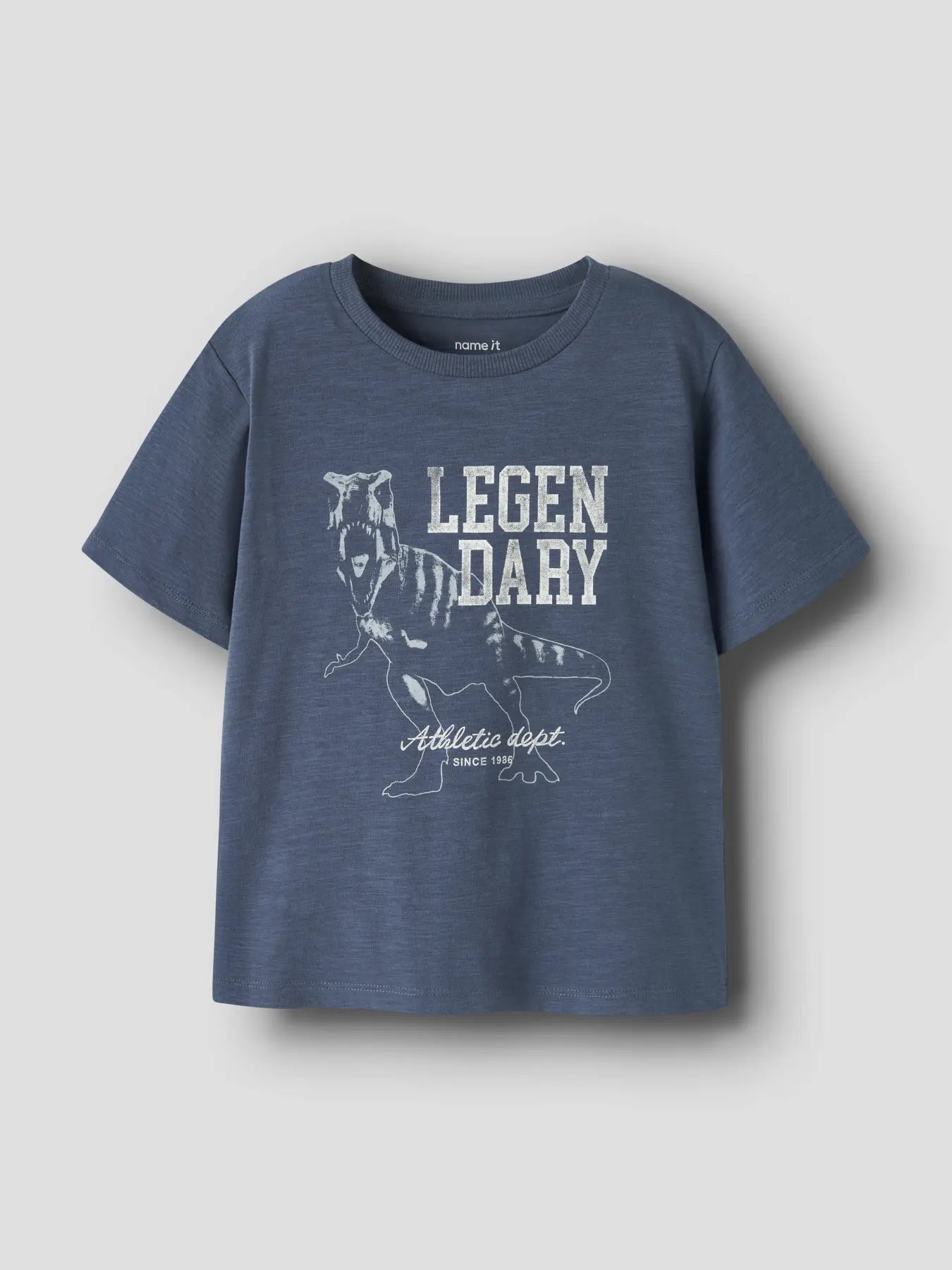 T-shirt Dinosaur, blå