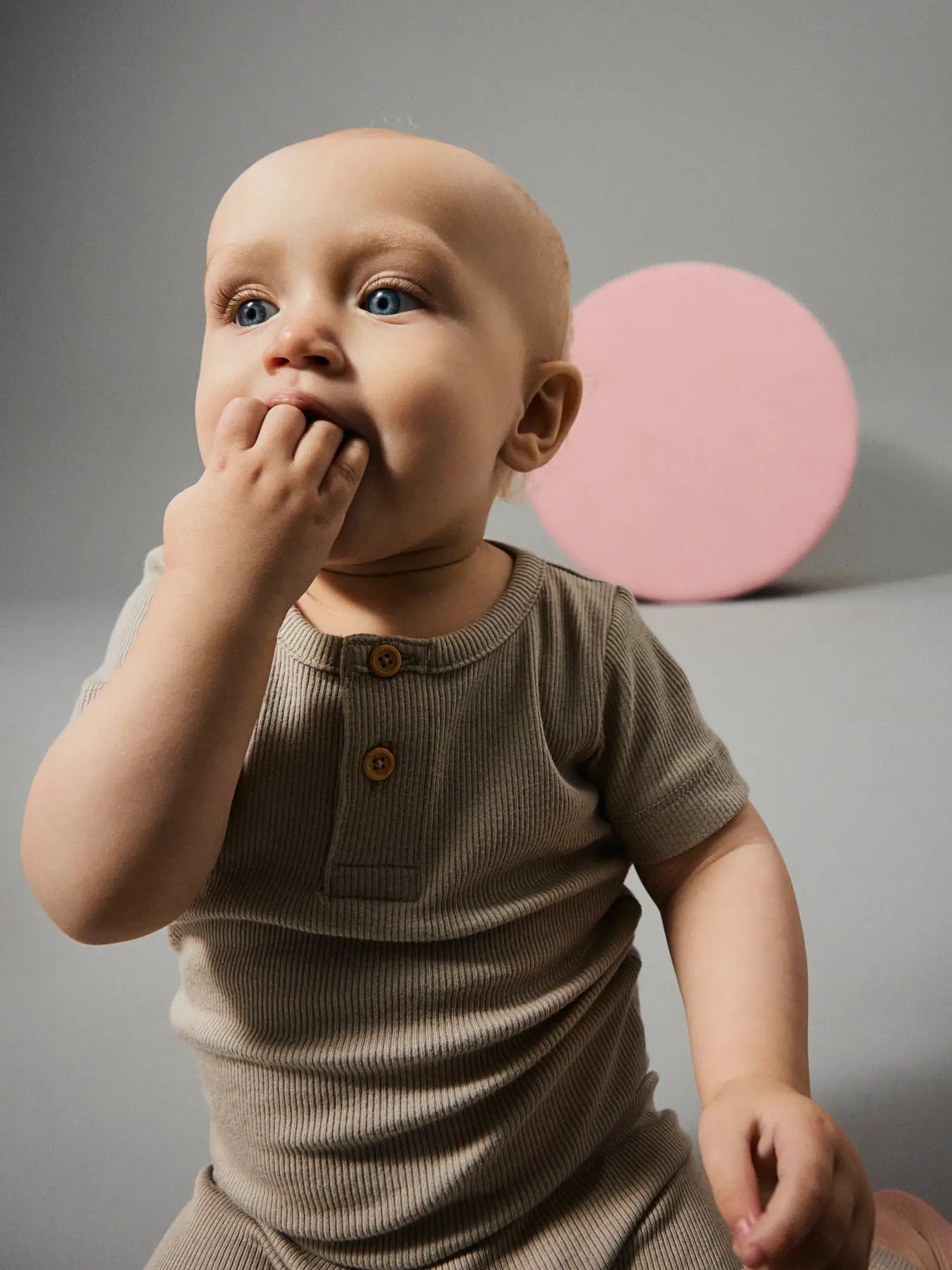 Kortärmad body Kab, beige