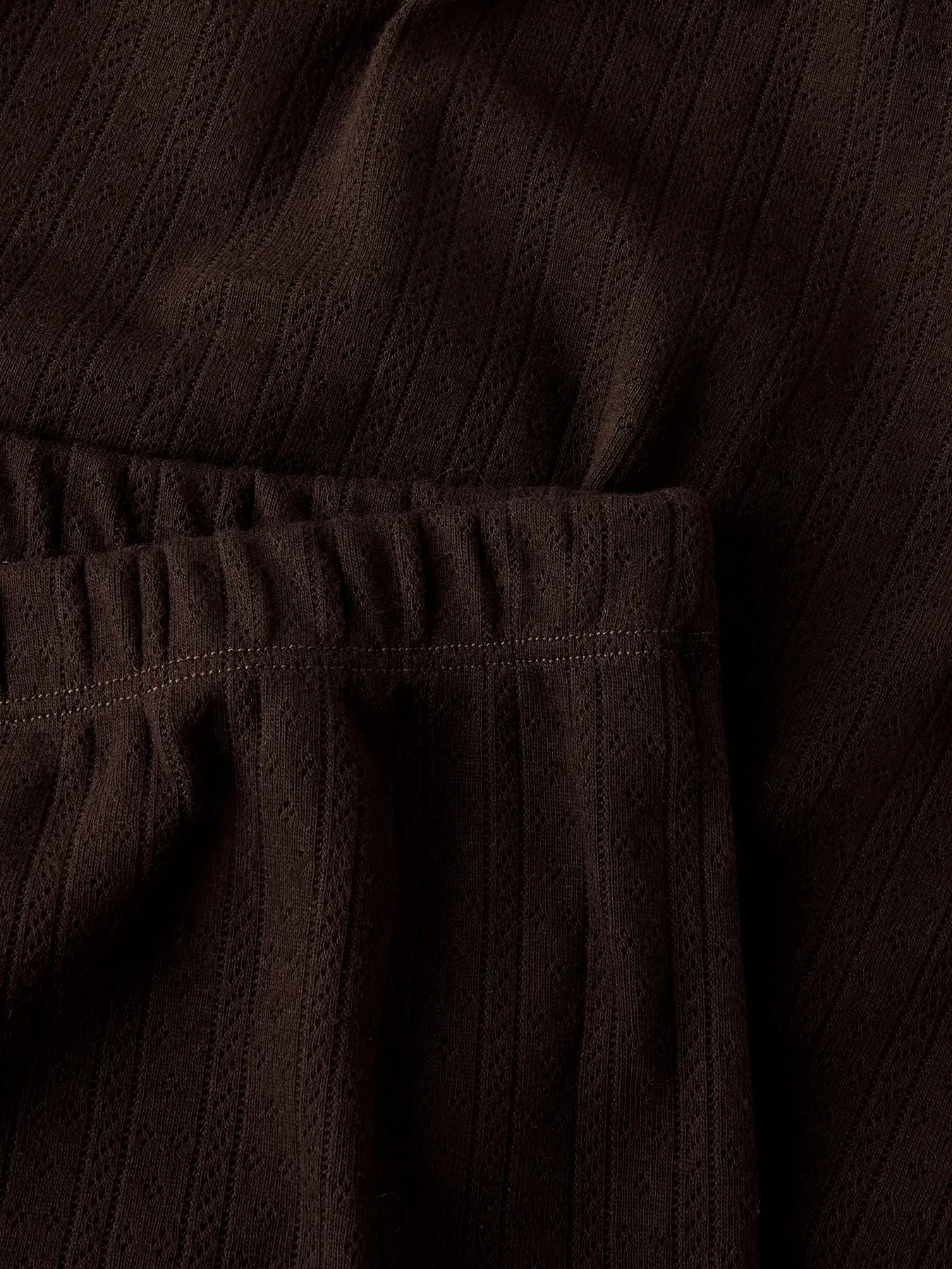 Wide pant Leedle, brun