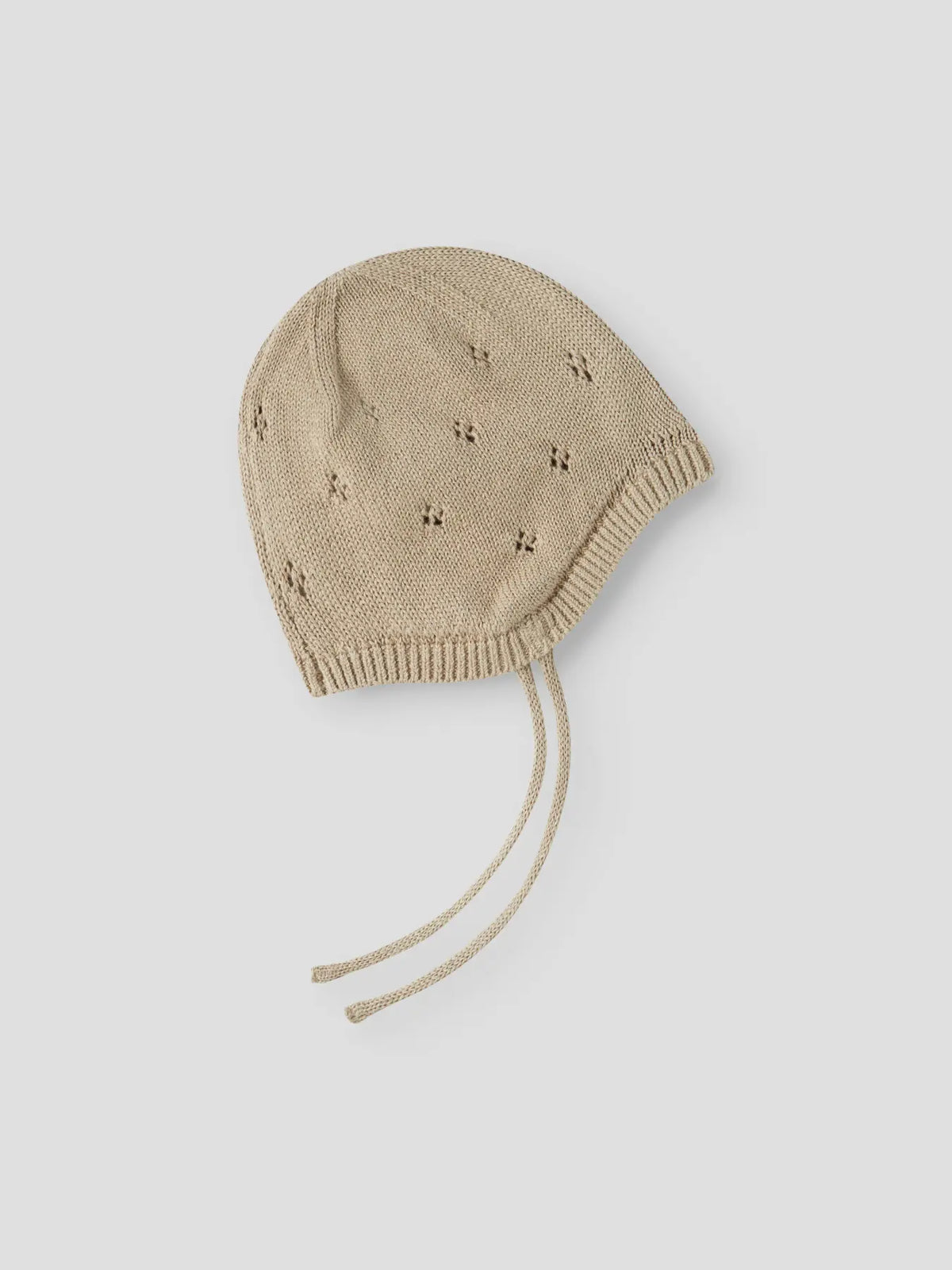 Laguna stickad Bebismössa, beige