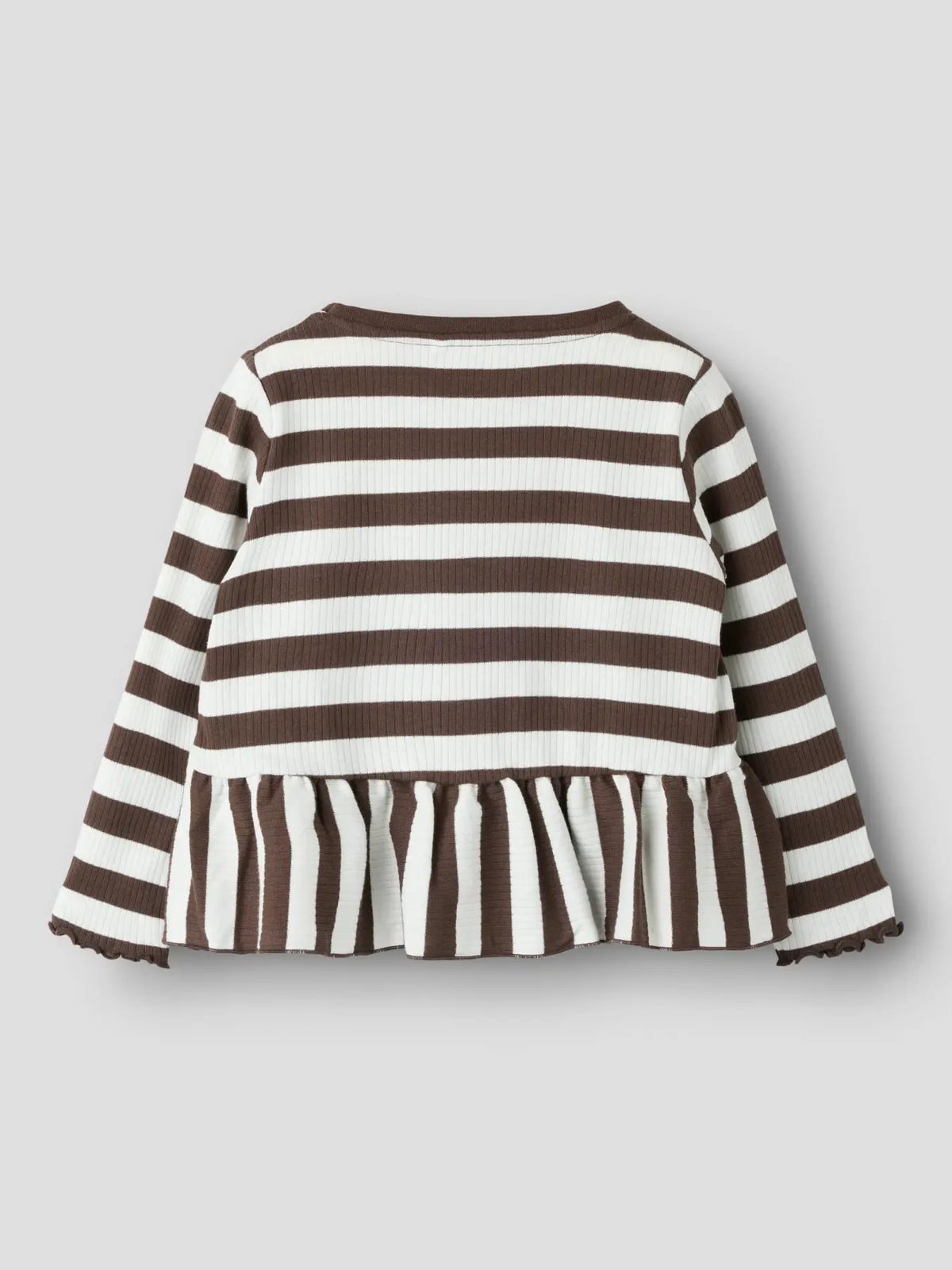 Nilje topp peplum, brun