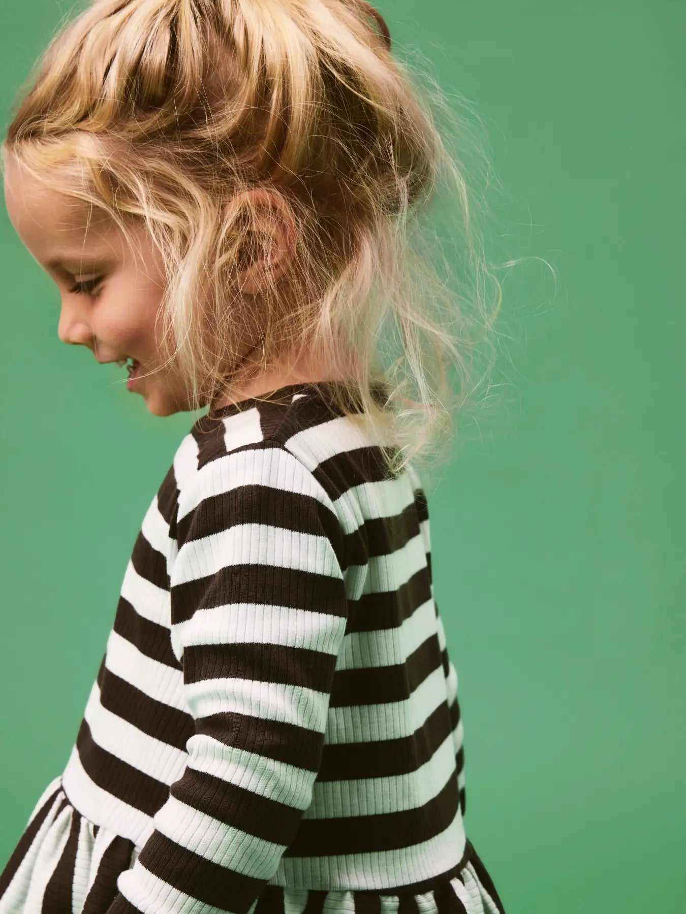Nilje topp peplum, brun