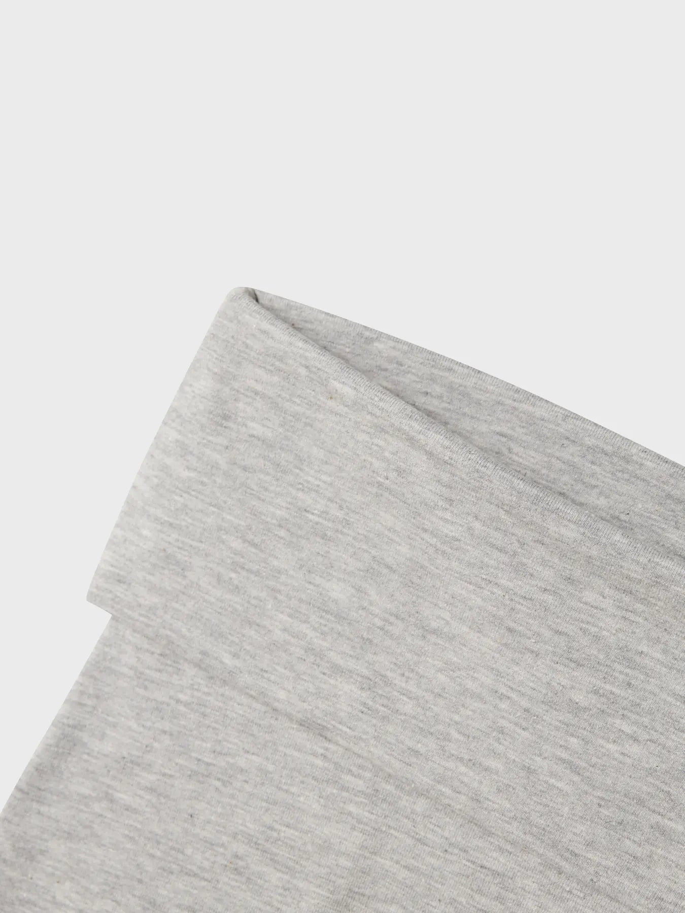Korta leggings med nedvik, grå