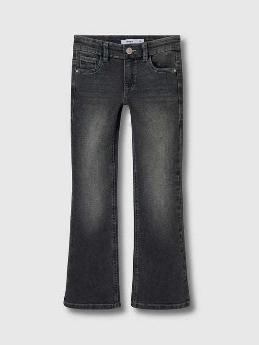 Jeans Polly skinny bootcut med lockfickor (grå)