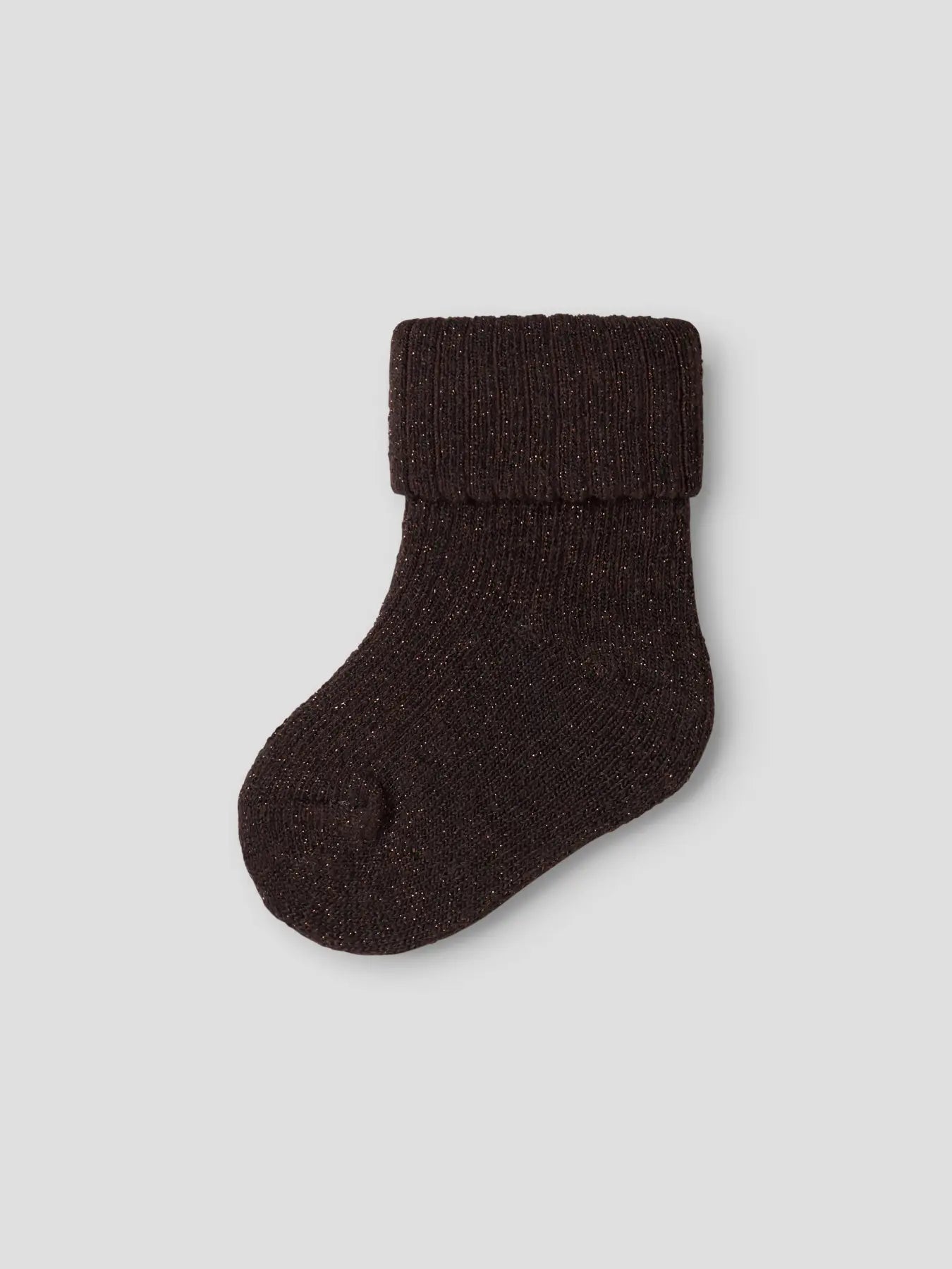 Nobba glittrig strumpa, chocolate plum