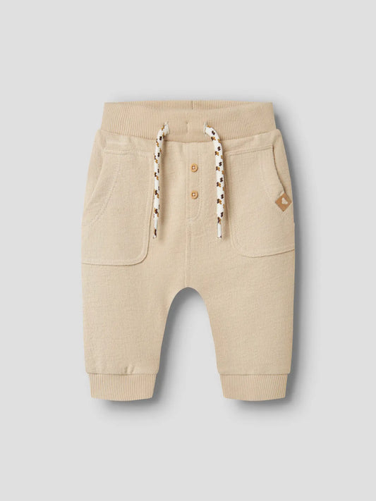 Babybyxa med fickor, beige