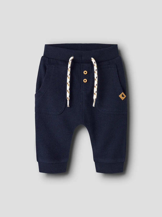 Babybyxa med fickor, blå