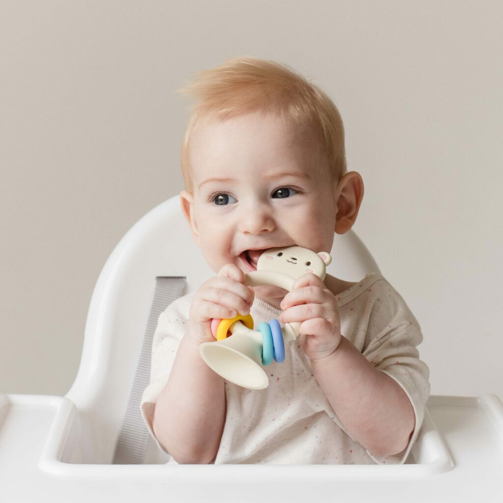 High chair buddy bear