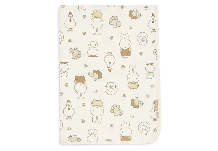 Babyfilt jersey Miffy family farm