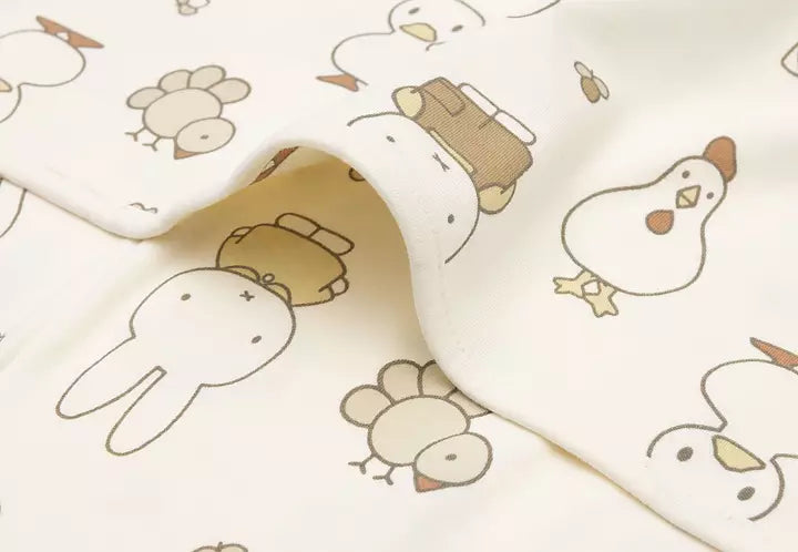 Babyfilt jersey Miffy family farm