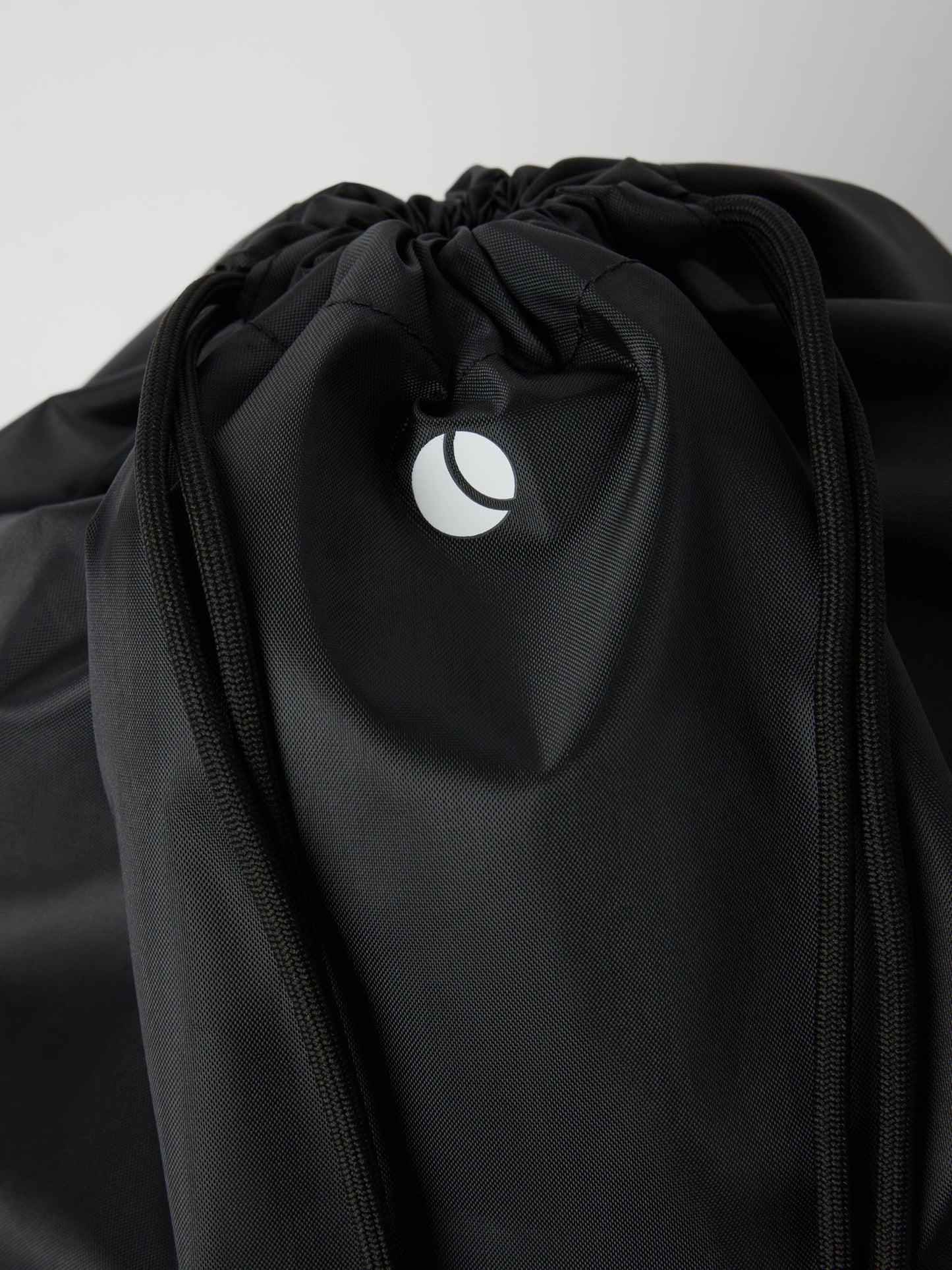 Borg drawstring bag, svart