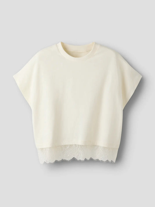 Bella lace top, vit