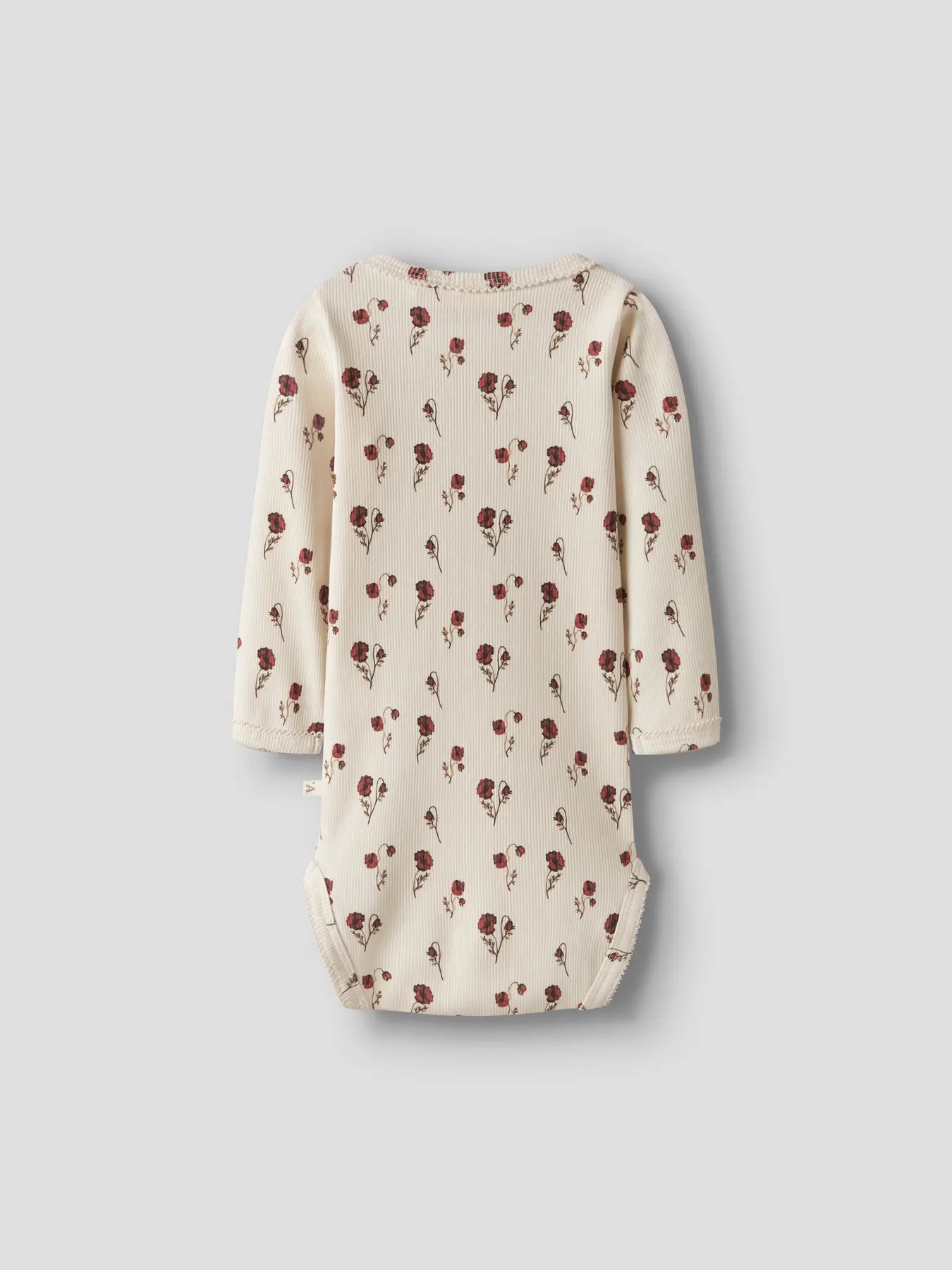 Ribbad body med blommor