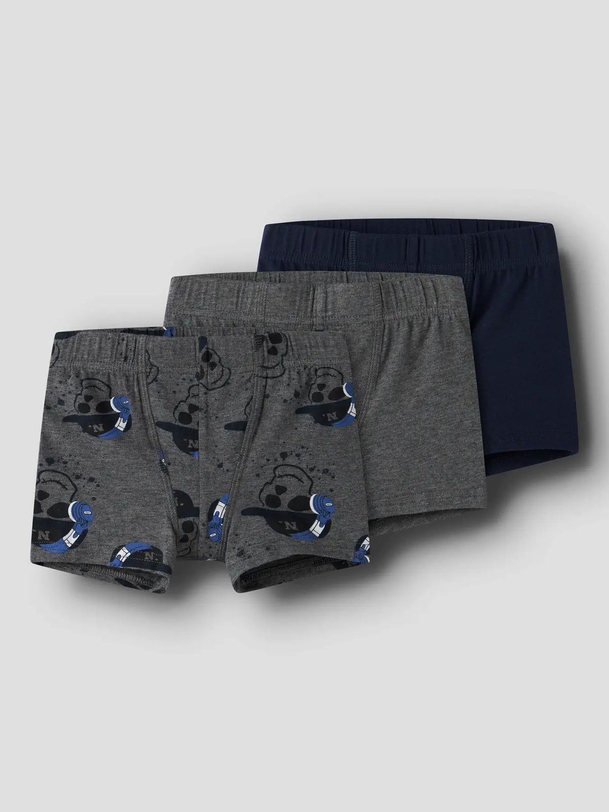 3-pack boxerkalsonger, grå