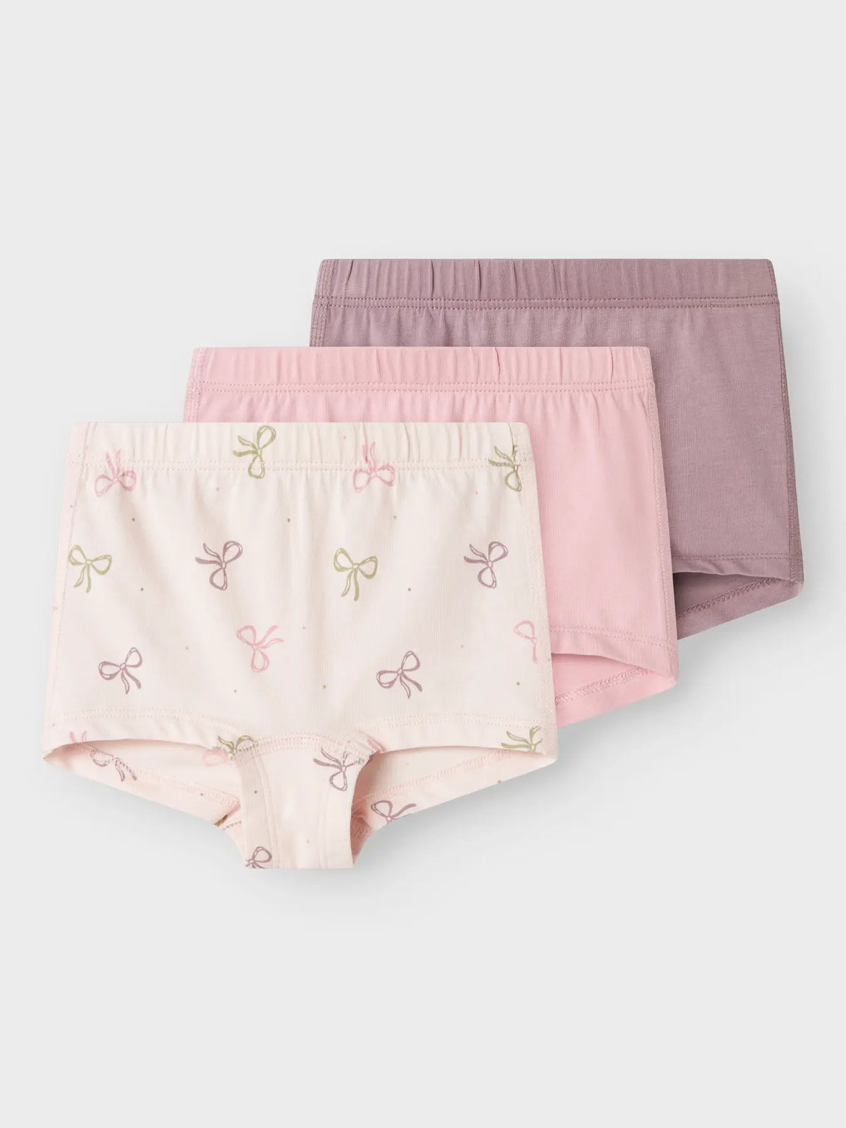 3-pack boxertrosor, pink bow