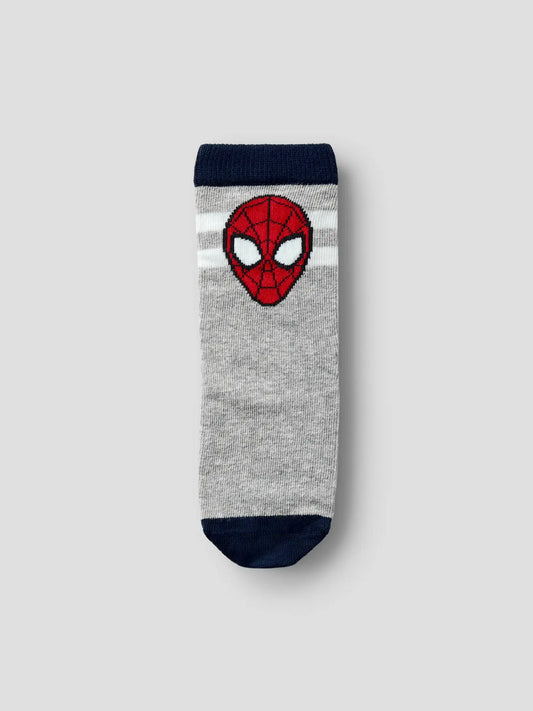 Strumpa Franky, spiderman grå