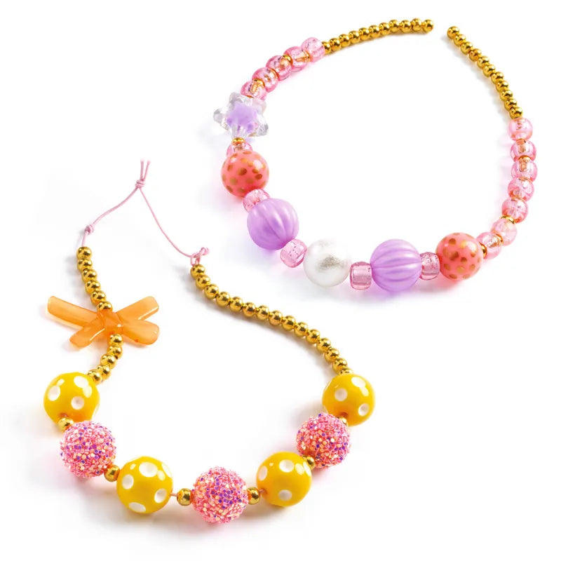 Bubble beads, gold