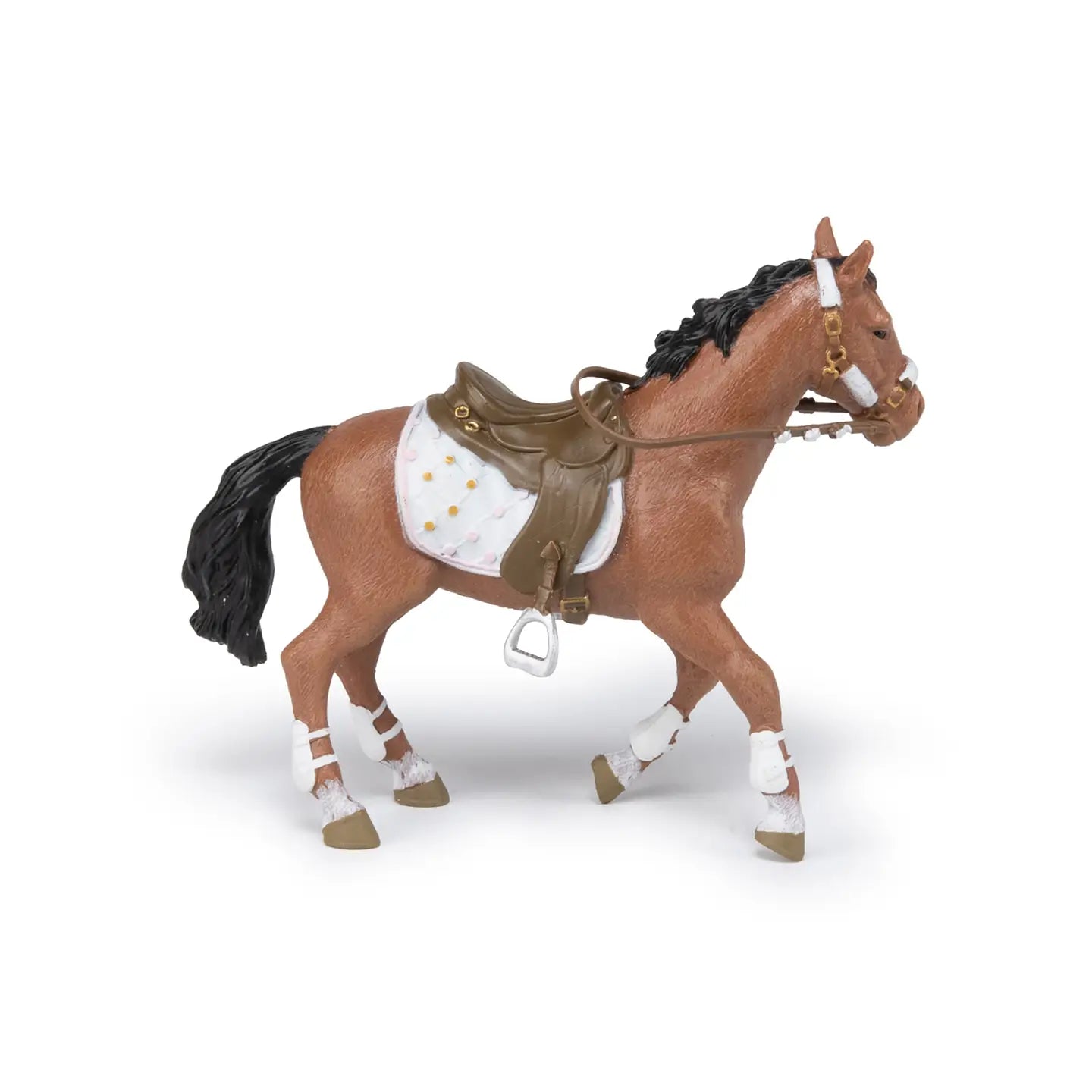 Winter rider's horse