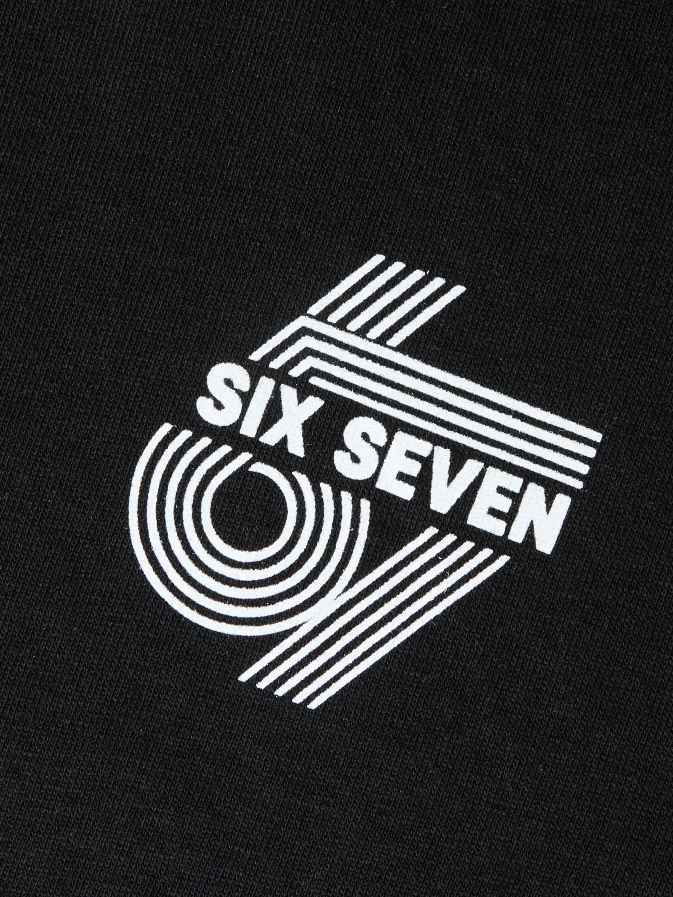 T-shirt six seven, svart/vit