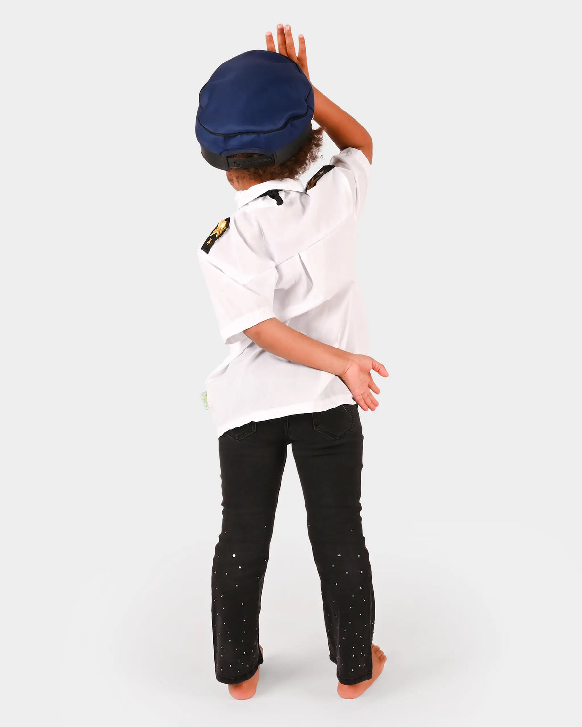 Pilotkjorta, slips och hatt