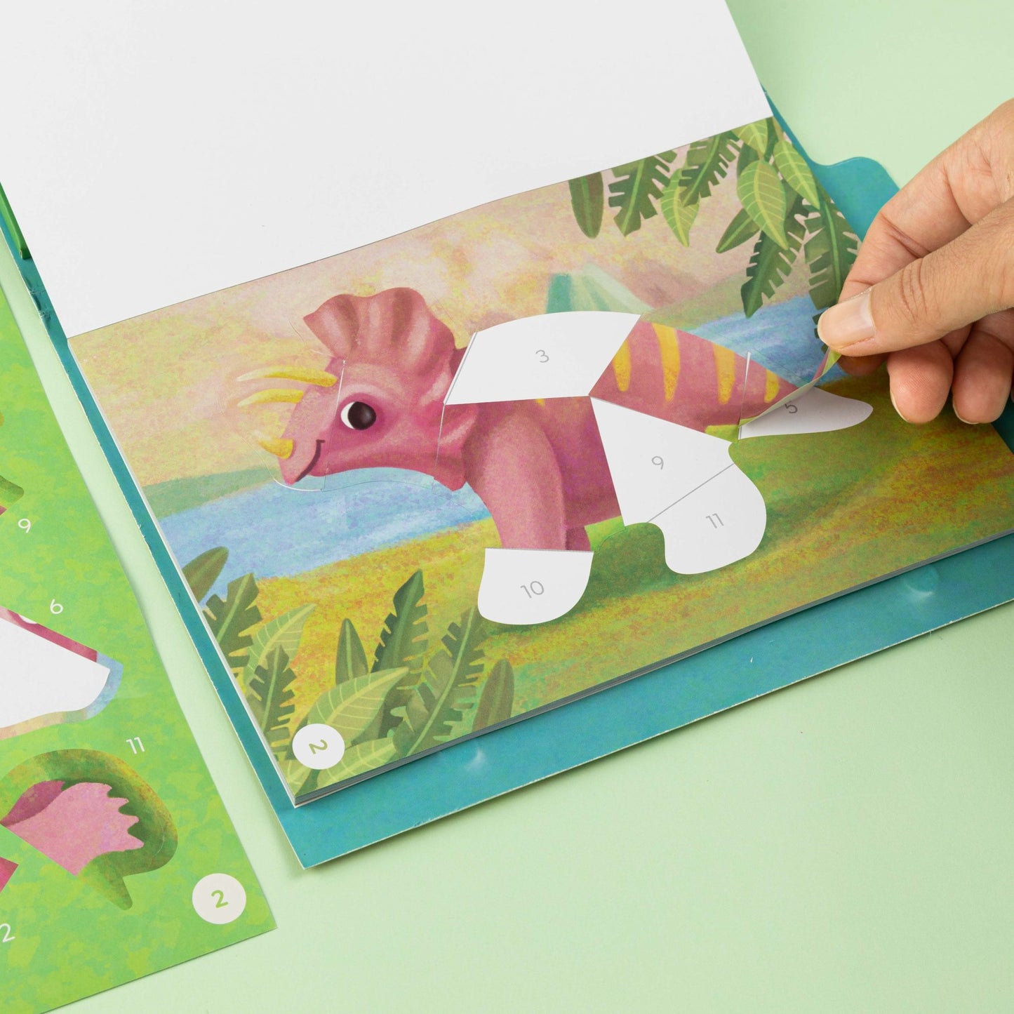 Sticker by Numbers, dinosaurs