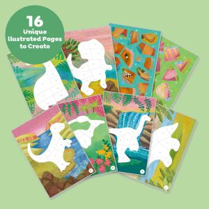Sticker by Numbers, dinosaurs