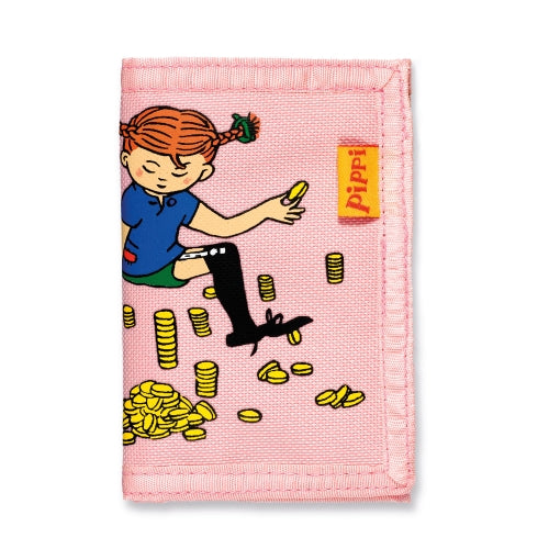 Plånbok rosa Pippi Långstrump