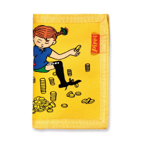 Plånbok gul Pippi Långstrump