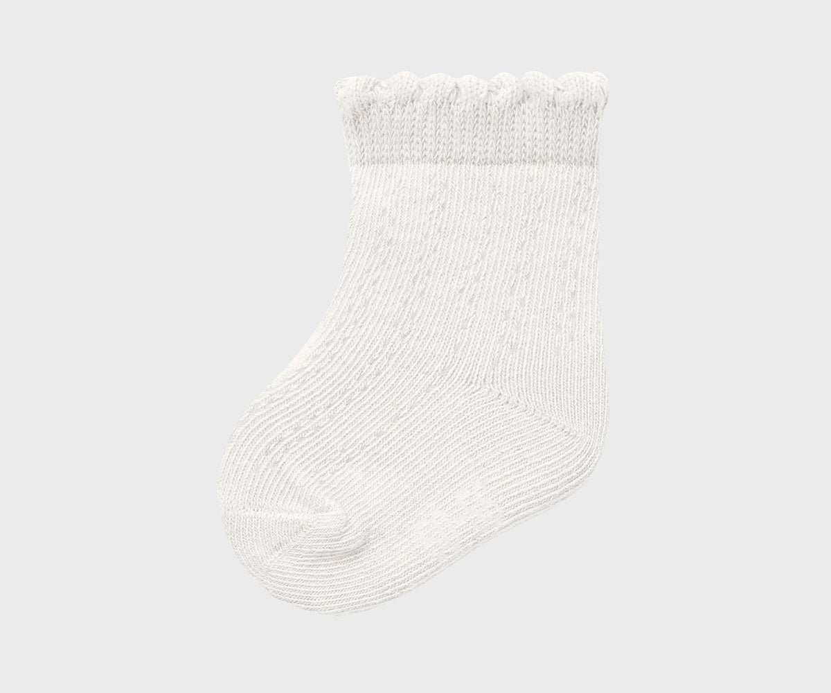 Bebisstrumpa pointelle