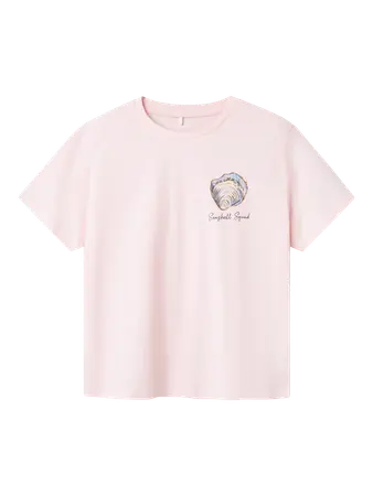 Rosa T-shirt snäcka
